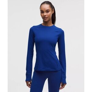 Lululemon It's Rulu Long Sleeve Size Large Blue‎ Women's Athletic Yoga